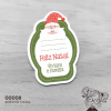 Adesivo Personalizado Natal Papai Noel - 00008