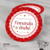 Adesivo Personalizado Casamento Corações - 00018