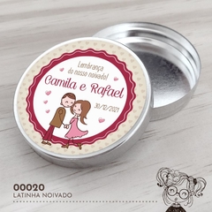 Latinha Personalizada Noivado - 00020
