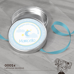 Latinha Personalizada Nascimento Nuvens - 00024 - comprar online