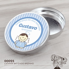 Latinha Personalizada Batizado Anjinho - 00025