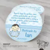 Adesivo Personalizado Batizado Santo Anjo - 00027