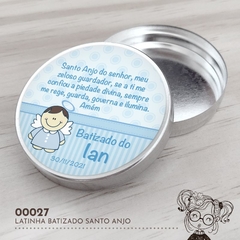 Latinha Personalizada Batizado Santo Anjo - 00027