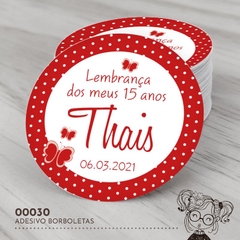 Adesivo Personalizado Borboletas - 00030