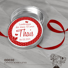 Latinha Personalizada Borboletas - 00030 - comprar online