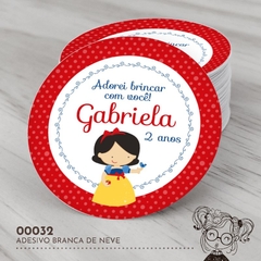 Adesivo Personalizado Branca de Neve - 00032