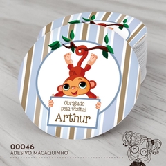 Adesivo Personalizado Macaquinho - 00046