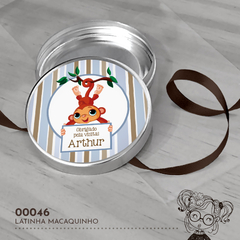 Latinha Personalizada Macaquinho - 00046 - comprar online