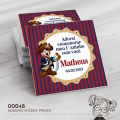 Adesivo Personalizado Mickey Pirata - 00048 - comprar online