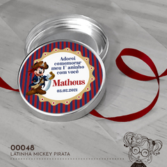 Latinha Personalizada Mickey Pirata - 00048 - comprar online