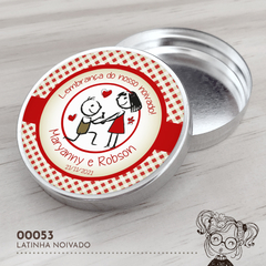 Latinha Personalizada Noivado - 00053