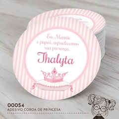 Adesivo Personalizado Coroa de Princesa - 00054