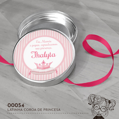 Latinha Personalizada Coroa de Princesa - 00054 - comprar online