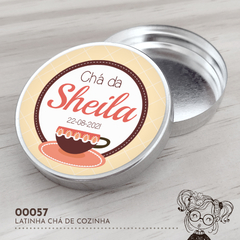 Latinha Personalizada Chá de Cozinha - 00057
