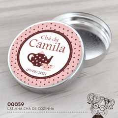 Latinha Personalizada Chá de Cozinha - 00059