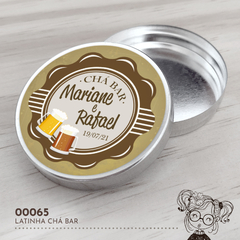 Latinha Personalizada Chá Bar - 00065