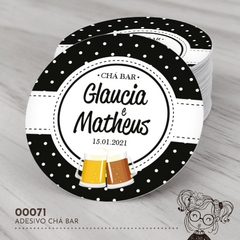 Adesivo Personalizado Chá Bar - 00071