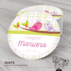 Adesivo Personalizado Passarinhos - 00072