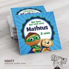 Adesivo Personalizado Super Why - 00077 - comprar online