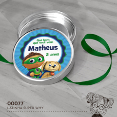 Latinha Personalizada Super Why - 00077 - comprar online