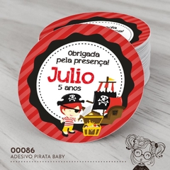 Adesivo Personalizado Pirata Baby - 00086