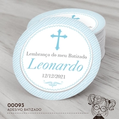 Adesivo Personalizado Batizado - 00093
