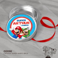 Latinha Personalizada Super Mario - 00098 - comprar online