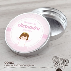 Latinha Personalizada Batizado Anjinha - 00103