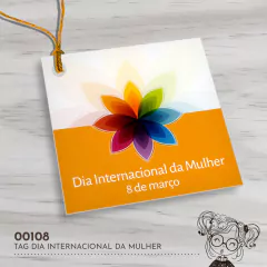 Tag Personalizada Dia Internacional da Mulher - 00108 - comprar online