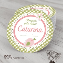 Adesivo Personalizado Passarinho - 00114