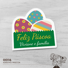 Adesivo Personalizado Páscoa - 00116