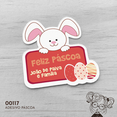 Adesivo Personalizado Páscoa - 00117