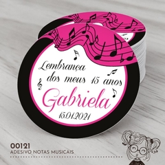Adesivo Personalizado Notas Musicais - 00121