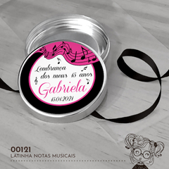 Latinha Personalizada Notas Musicais - 00121 - comprar online