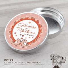 Latinha Personalizada Passarinhos - 00122