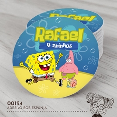 Adesivo Personalizado Bob Esponja - 00124