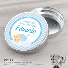 Latinha Personalizada Batizado Anjinho - 00125