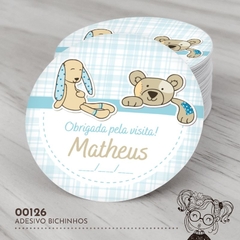 Adesivo Personalizado Bichinhos - 00126