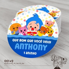 Adesivo Personalizado Palhaço Plim Plim Herói - 00142