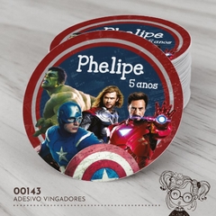 Adesivo Personalizado Vingadores - 00143