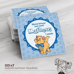 Adesivo Personalizado Gatinho Toulouse - 00147 - comprar online