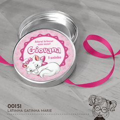 Latinha Personalizada Gatinha Marie - 00151 - comprar online