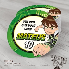 Adesivo Personalizado Ben 10 - 00153