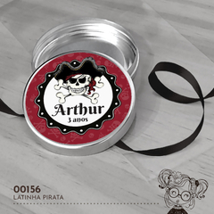 Latinha Personalizada Pirata - 00156 - comprar online