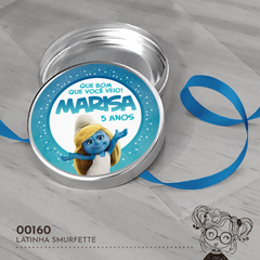 Latinha Personalizada Smurfette - 00160 - comprar online