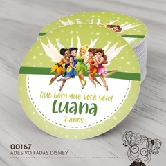 Adesivo Personalizado Fadas Disney - 00167