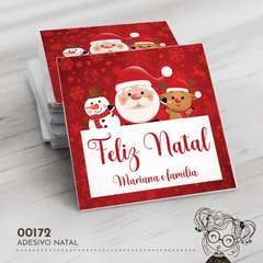 Adesivo Personalizado Natal - 00172 - comprar online