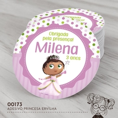 Adesivo Personalizado Princesa Ervilha - 00173