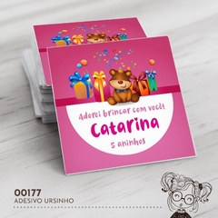 Adesivo Personalizado Ursinho - 00177 - comprar online