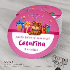 Adesivo Personalizado Ursinho - 00177